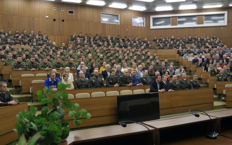 Slávnostné zhromaždenie profesionálnych vojakov a zamestnancov AOS pri príležitosti Dňa vzniku SR, 08. 01. 2025