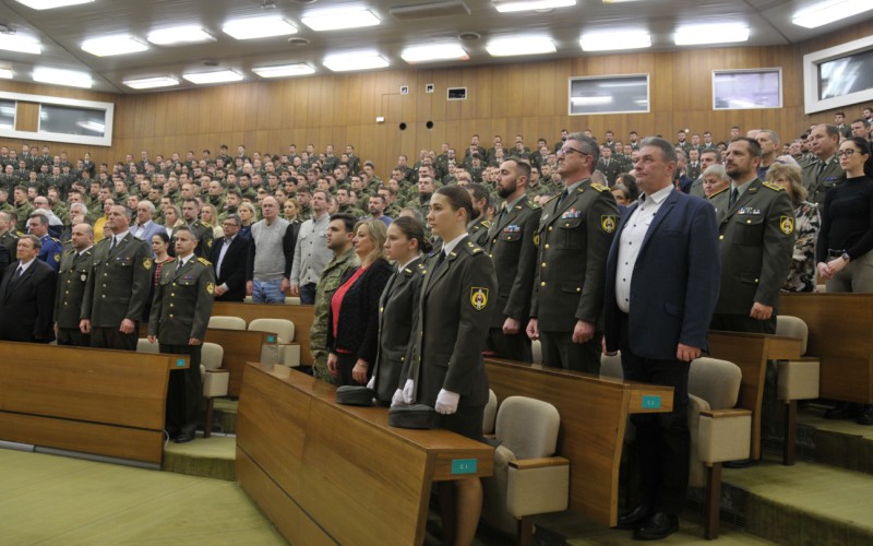 Slávnostné zhromaždenie profesionálnych vojakov a zamestnancov AOS pri príležitosti Dňa vzniku SR, 08. 01. 2025