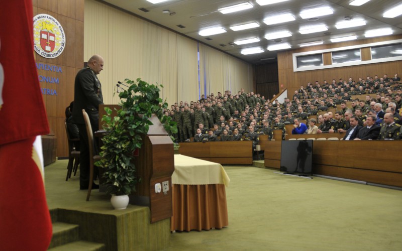 Slávnostné zhromaždenie profesionálnych vojakov a zamestnancov AOS pri príležitosti Dňa vzniku SR, 08. 01. 2025