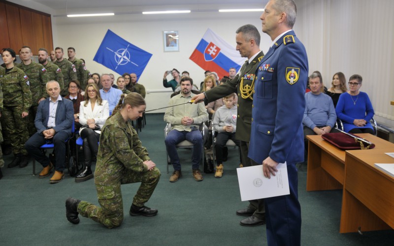 Ukončenie 33. Dôstojníckeho kurzu pre absolventov vysokých škôl, 10. 01. 2025