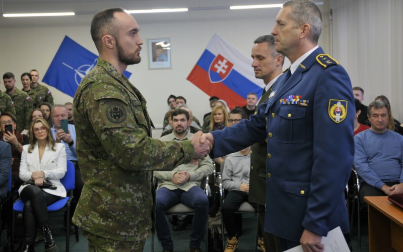 Ukončenie 33. Dôstojníckeho kurzu pre absolventov vysokých škôl, 10. 01. 2025