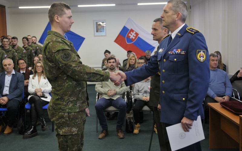 Ukončenie 33. Dôstojníckeho kurzu pre absolventov vysokých škôl, 10. 01. 2025