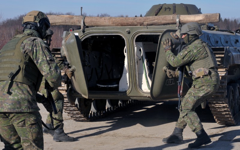 Blokový výcvik kadetov 2. ročníka vo Vojenskom výcvikovom priestore Kamenica nad Cirochou , 12. 02. 2025