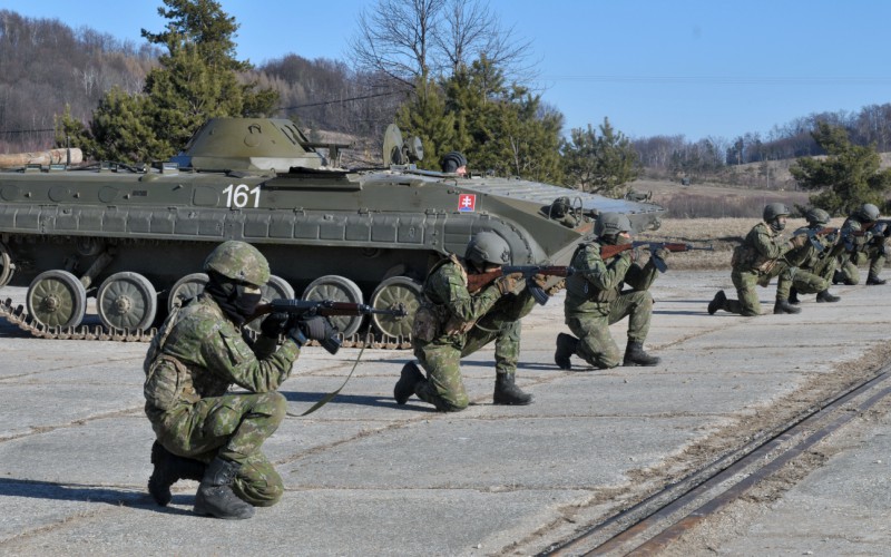 Blokový výcvik kadetov 2. ročníka vo Vojenskom výcvikovom priestore Kamenica nad Cirochou , 12. 02. 2025