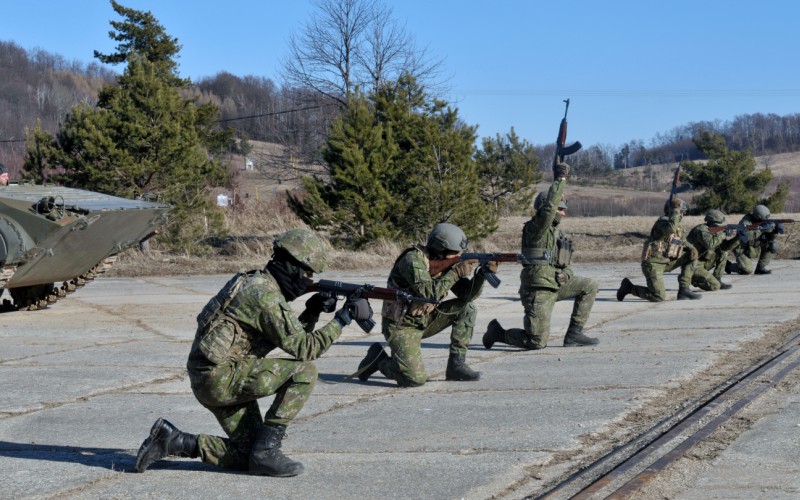 Blokový výcvik kadetov 2. ročníka vo Vojenskom výcvikovom priestore Kamenica nad Cirochou , 12. 02. 2025