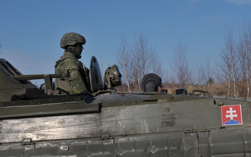 Blokový výcvik kadetov 2. ročníka vo Vojenskom výcvikovom priestore Kamenica nad Cirochou , 12. 02. 2025