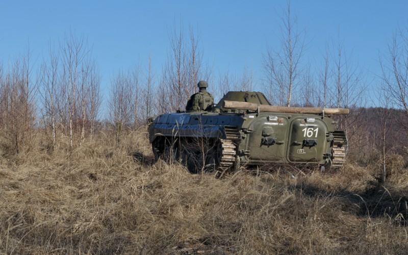 Blokový výcvik kadetov 2. ročníka vo Vojenskom výcvikovom priestore Kamenica nad Cirochou , 12. 02. 2025