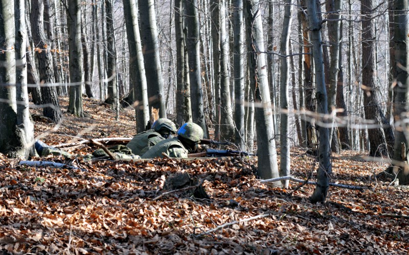 Blokový výcvik kadetov 2. ročníka vo Vojenskom výcvikovom priestore Kamenica nad Cirochou , 12. 02. 2025