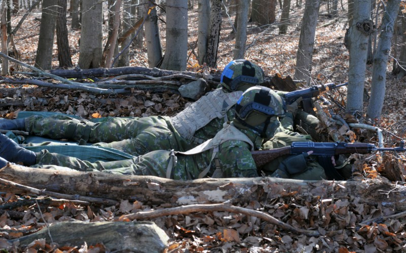 Blokový výcvik kadetov 2. ročníka vo Vojenskom výcvikovom priestore Kamenica nad Cirochou , 12. 02. 2025