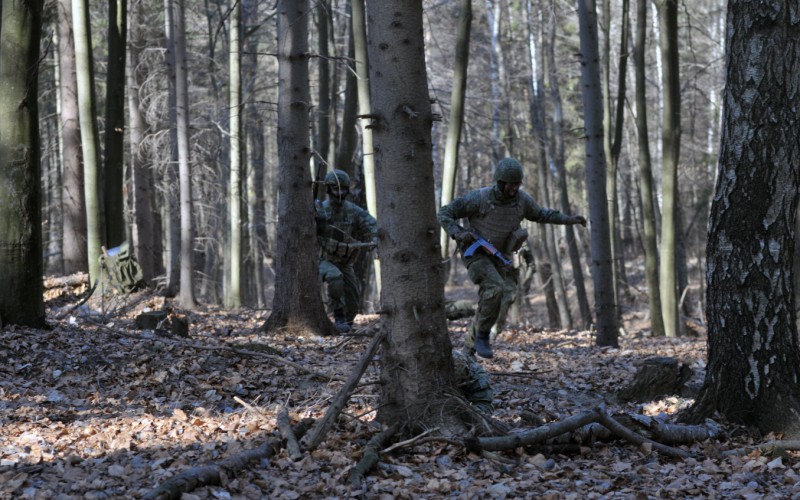 Blokový výcvik kadetov 2. ročníka vo Vojenskom výcvikovom priestore Kamenica nad Cirochou , 12. 02. 2025