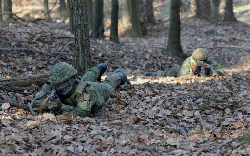 Blokový výcvik kadetov 2. ročníka vo Vojenskom výcvikovom priestore Kamenica nad Cirochou , 12. 02. 2025