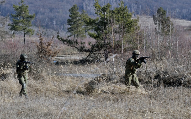 Blokový výcvik kadetov 2. ročníka vo Vojenskom výcvikovom priestore Kamenica nad Cirochou , 12. 02. 2025