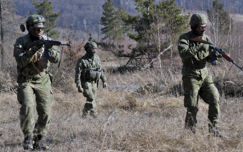Blokový výcvik kadetov 2. ročníka vo Vojenskom výcvikovom priestore Kamenica nad Cirochou , 12. 02. 2025