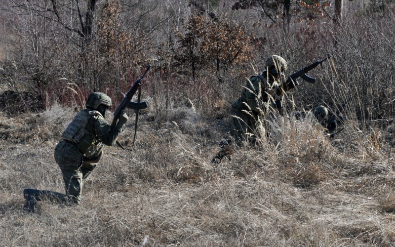 Blokový výcvik kadetov 2. ročníka vo Vojenskom výcvikovom priestore Kamenica nad Cirochou , 12. 02. 2025