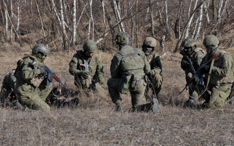 Blokový výcvik kadetov 2. ročníka vo Vojenskom výcvikovom priestore Kamenica nad Cirochou , 12. 02. 2025