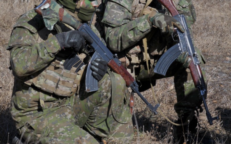 Blokový výcvik kadetov 2. ročníka vo Vojenskom výcvikovom priestore Kamenica nad Cirochou , 12. 02. 2025