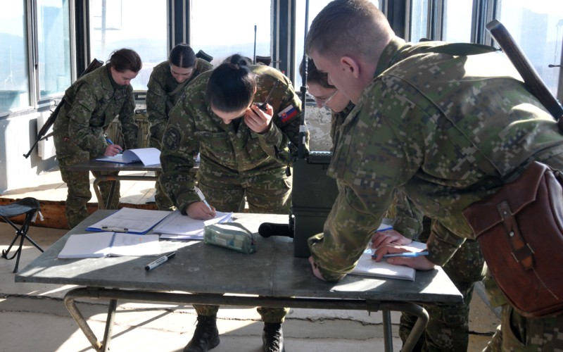 Blokový výcvik kadetov 2. ročníka vo Vojenskom výcvikovom priestore Kamenica nad Cirochou , 12. 02. 2025