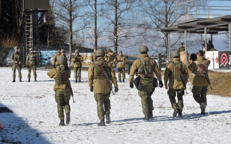 Blokový výcvik kadetov 1. ročníka - strelnica Lazisko, 17. 02. 2025