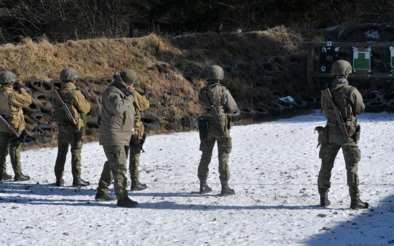 Blokový výcvik kadetov 1. ročníka - strelnica Lazisko, 17. 02. 2025