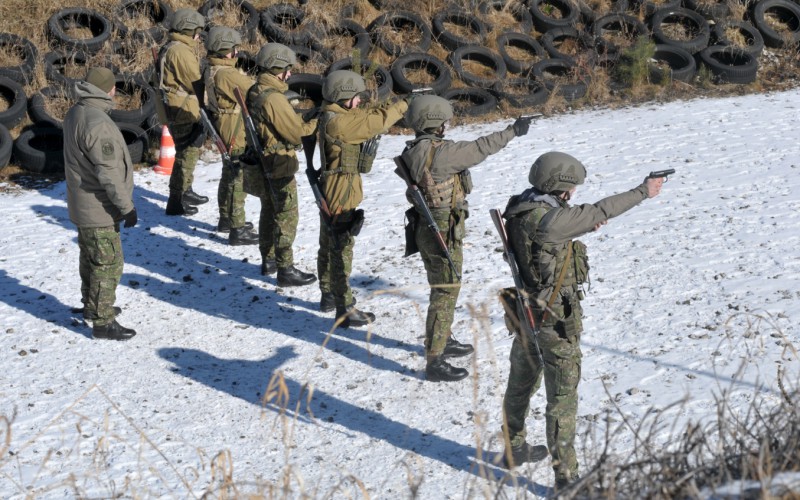 Blokový výcvik kadetov 1. ročníka - strelnica Lazisko, 17. 02. 2025