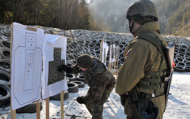 Blokový výcvik kadetov 1. ročníka - strelnica Lazisko, 17. 02. 2025