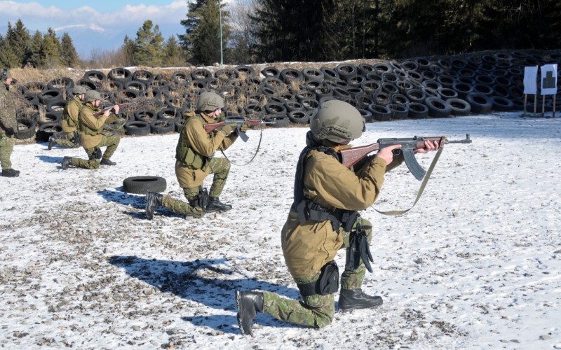 Blokový výcvik kadetov 1. ročníka - strelnica Lazisko, 17. 02. 2025