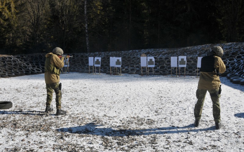 Blokový výcvik kadetov 1. ročníka - strelnica Lazisko, 17. 02. 2025