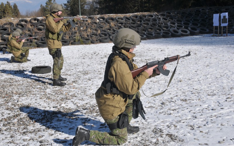Blokový výcvik kadetov 1. ročníka - strelnica Lazisko, 17. 02. 2025