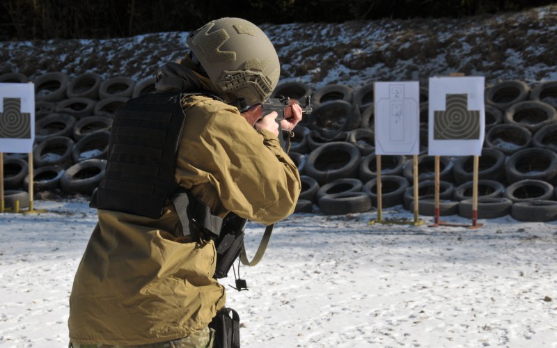 Blokový výcvik kadetov 1. ročníka - strelnica Lazisko, 17. 02. 2025