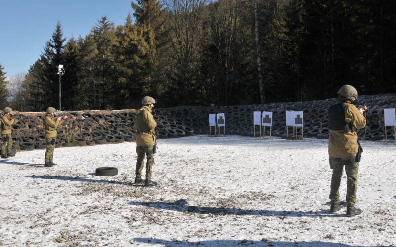 Blokový výcvik kadetov 1. ročníka - strelnica Lazisko, 17. 02. 2025