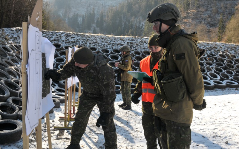 Blokový výcvik kadetov 1. ročníka - strelnica Lazisko, 17. 02. 2025