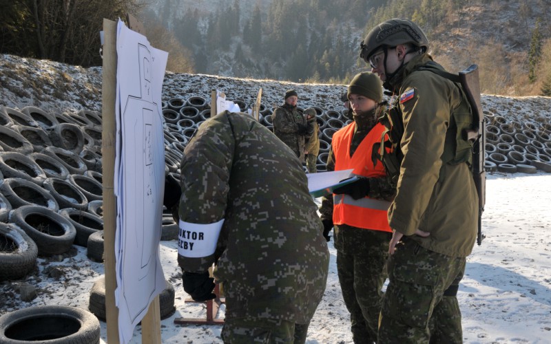 Blokový výcvik kadetov 1. ročníka - strelnica Lazisko, 17. 02. 2025