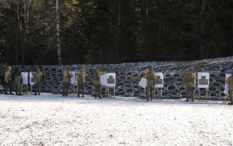 Blokový výcvik kadetov 1. ročníka - strelnica Lazisko, 17. 02. 2025