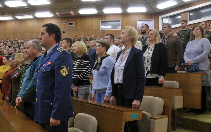 Slávnostné zhromaždenie profesionálnych vojakov a zamestnancov AOS pri príležitosti otvorenia letného semestra akademického roka 2024/2025, 26. 02. 2025