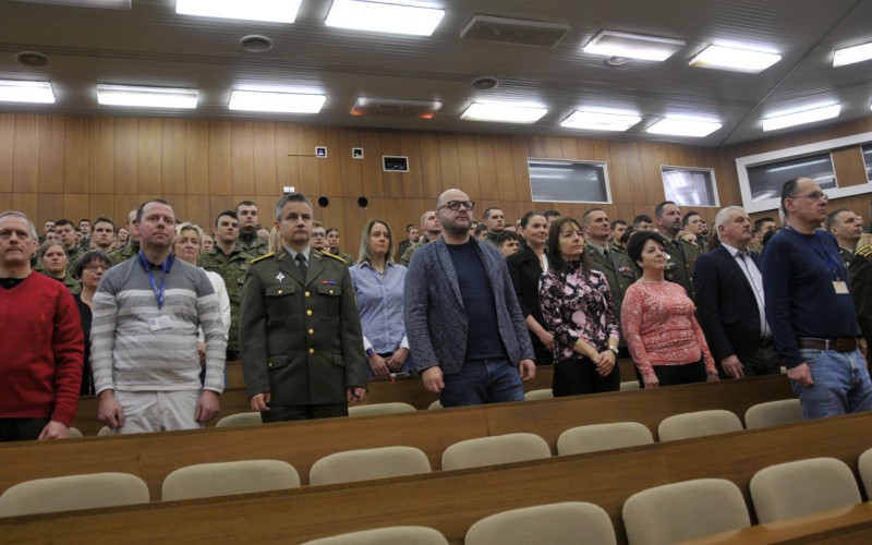 Slávnostné zhromaždenie profesionálnych vojakov a zamestnancov AOS pri príležitosti otvorenia letného semestra akademického roka 2024/2025, 26. 02. 2025
