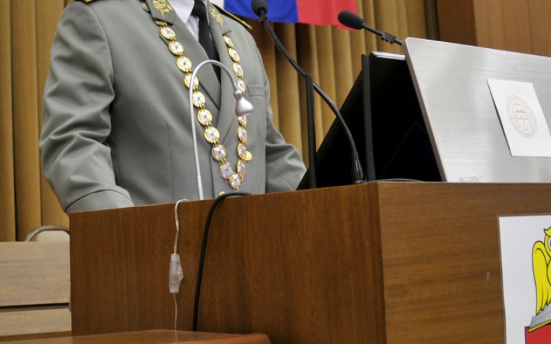 Slávnostné zhromaždenie profesionálnych vojakov a zamestnancov AOS pri príležitosti otvorenia letného semestra akademického roka 2024/2025, 26. 02. 2025