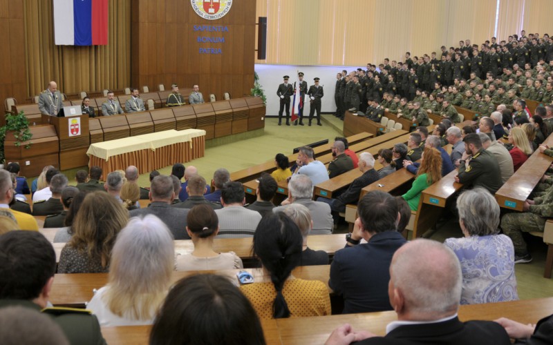 Slávnostné zhromaždenie profesionálnych vojakov a zamestnancov AOS pri príležitosti otvorenia letného semestra akademického roka 2024/2025, 26. 02. 2025