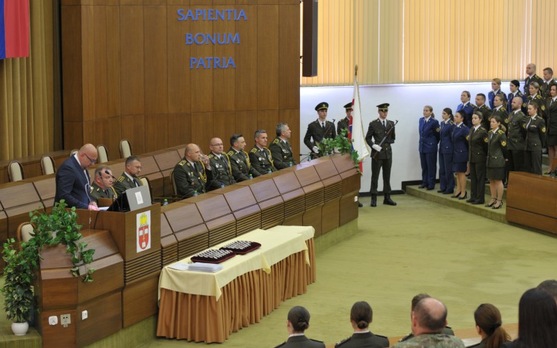 Slávnostné ukončenie 30. ZVŠK (Základný veliteľsko-štábny kurz), 25. 04. 2025