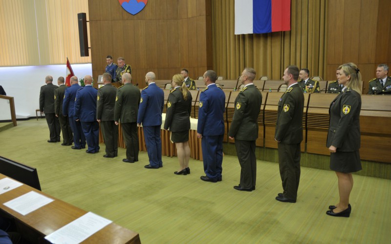 Slávnostné ukončenie 30. ZVŠK (Základný veliteľsko-štábny kurz), 25. 04. 2025