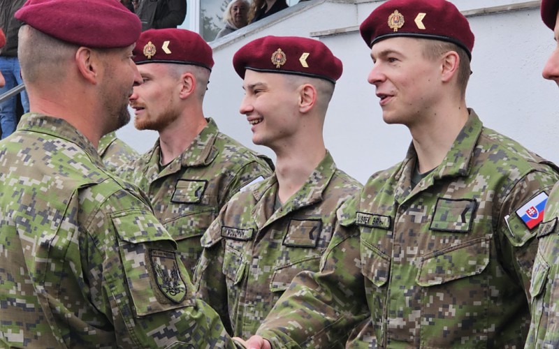 Zhromaždenie profesionálnych vojakov a zamestnancov AOS pri príležitosti 80. výročia skončenia 2. sv. vojny a Dňa víťazstva nad fašizmom, 07. 05. 2025