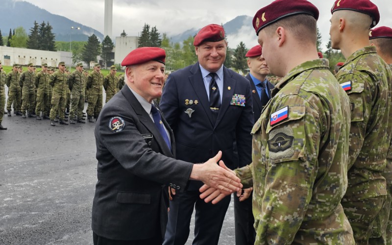 Zhromaždenie profesionálnych vojakov a zamestnancov AOS pri príležitosti 80. výročia skončenia 2. sv. vojny a Dňa víťazstva nad fašizmom, 07. 05. 2025
