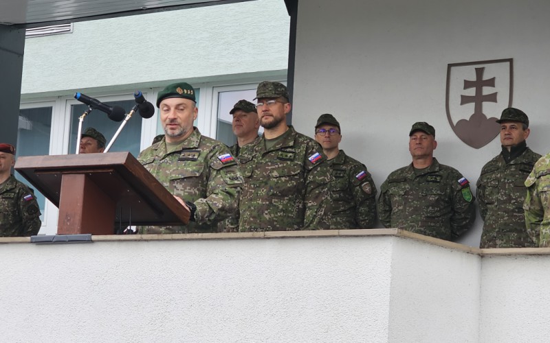 Zhromaždenie profesionálnych vojakov a zamestnancov AOS pri príležitosti 80. výročia skončenia 2. sv. vojny a Dňa víťazstva nad fašizmom, 07. 05. 2025
