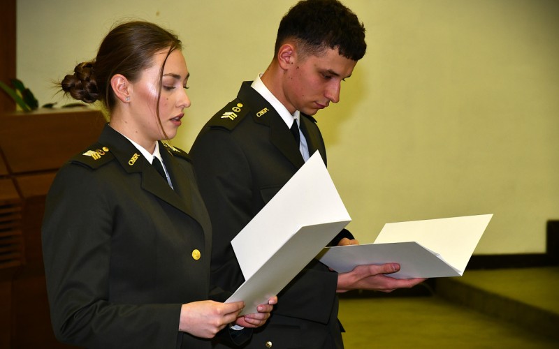 Prijímanie nových učňov do Cechu delostreleckého 4. 12. 2025