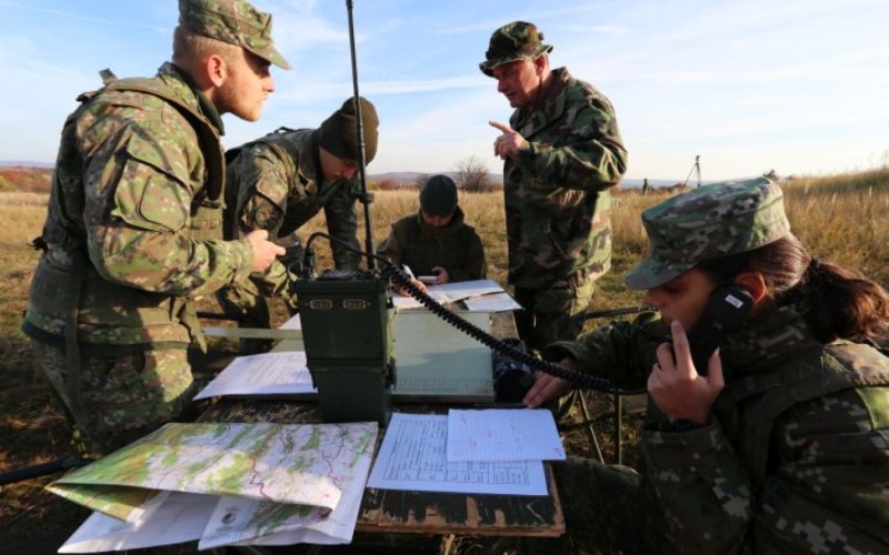 Cadets were shooting from mortars at Military training area Lest, October 26th 2021