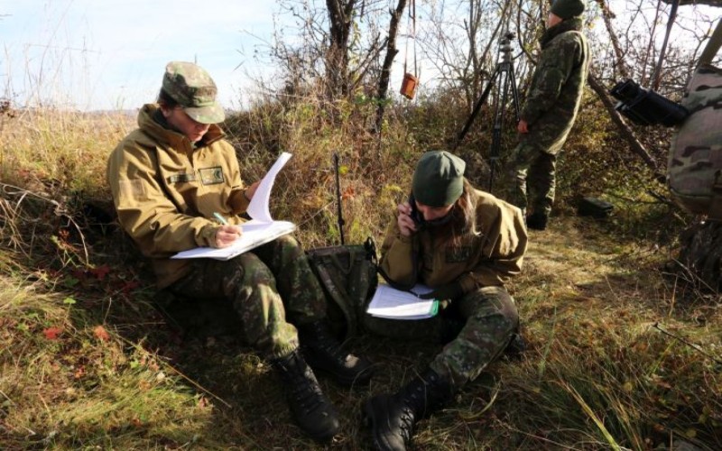 Cadets were shooting from mortars at Military training area Lest, October 26th 2021