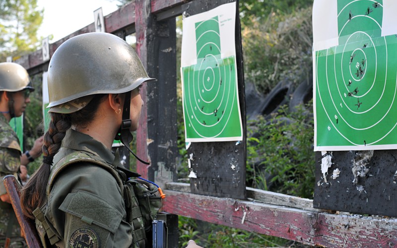 Field training of 1st year cadets, July 18th 2022